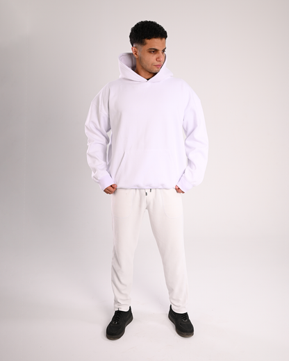 White Basic Over-Sized Hoodie