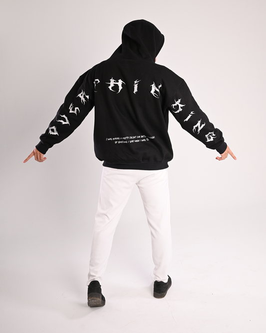 Black OverThinking Over-SIzed Hoodie