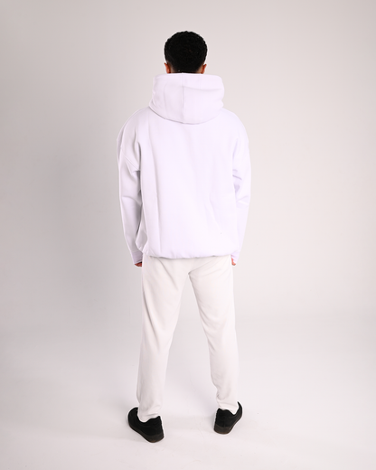 White Basic Over-Sized Hoodie