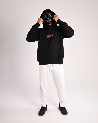 Black Peaceful Mind Over-Sized Hoodie